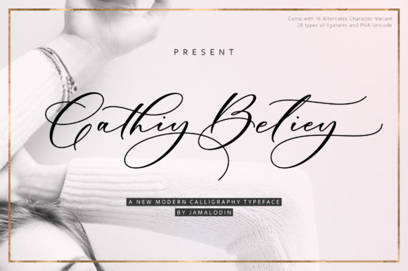 Cathiy Betiey: A Handwritten Font for Modern Branding