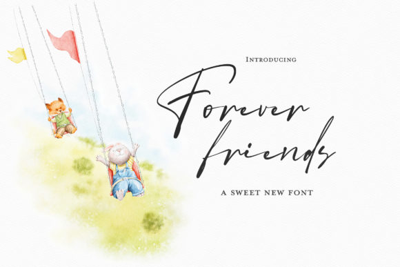 Forever Friends: A Script Font That Adds Timeless Elegance to Branding