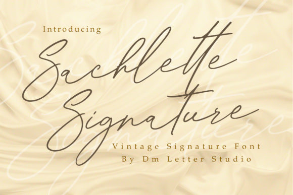 Sachlette Signature: A Timeless Script Font for Editorial Design
