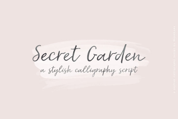 Secret Garden: A Script Font for Digital Design